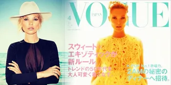 Kate Moss Promosi Topshop di British VOGUE