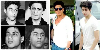 Kebetulan Ini Bikin Menganga, Ternyata SRK & Aryan Khan 'Kembar'