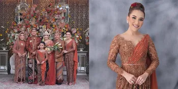 Kecantikannya Saingi Pengantin, 8 Potret Penampilan Ayu Ting Ting di Resepsi Kedua Sang Adik - Anggun Berkebaya