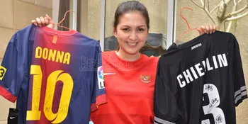 Kecintaan Donna Agnesia Pada Bola Hingga Nama Anak, Seperti Apa?