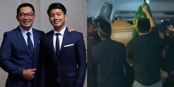 Kedatangan Jenazah Eril ke Rumah Duka Disambut Gerimis Hujan dan Sholawat Lantang