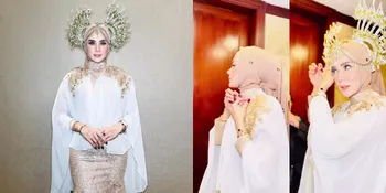 Kehebohan Mulan Jameela Sebelum Manggung, Totalitas Penuh - Pasang Jilbab dan Aksesori dengan Cara Dijahit