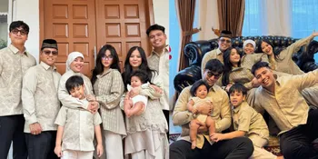 Kekompakan Keluarga Fuji di Momen Idul Fitri, Pakai Outfit Seragam & Foto Bahagia Bersama