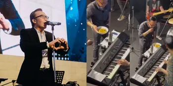 Kelaperan, Momen Kocak Ari Lasso Manggung Sambil Makan - Penampilannya Bikin Gagal Fokus