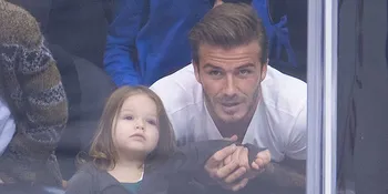 Kemesraan David Beckham dan Harper Seven, So Sweet!