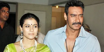 Kencan Bareng Ajay Devgan, Kajol Pede Pakai Tanktop Hijau Stabilo