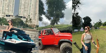 Kerap Tampil Seksi, 8 Potret Ghea Youbi Tunjukkan Sisi Tomboy - Main Jetski Sampai Offroad