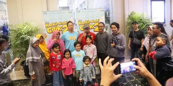 Keseruan Adhiyat Saat Screening 'KOKI KOKI CILIK 2' di Yogyakarta