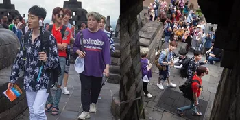 Keseruan Super Junior &#38; TVXQ Naik 'TAYO' Saat Jalan-Jalan di Borobudur