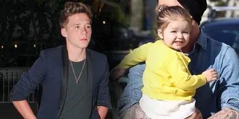 Ketika Brooklyn Gendong Manja Harper Beckham, Bikin Iri!