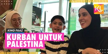 King Faaz Pertama Kali Berkurban Menggunakan Uang Tabungan Sendiri - Disalurkan Ke Palestina