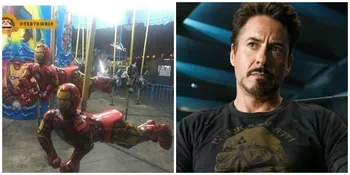 Kocak, Robert Downey Jr Unggah Foto 'Iron Man' Dari Indonesia Ini