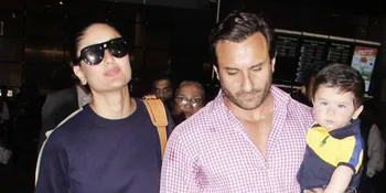 Kompak Kembaran Baju, Saif Ali Khan dan Taimur Adu Ganteng