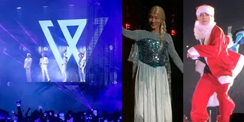 Konser di Jakarta, Lucunya WINNER Tampil Ala Elsa Hingga Santa Claus
