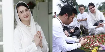 Lebaran di Jakarta, Emil Dardak dan Arumi Bachsin Lakukan Ziarah Makam