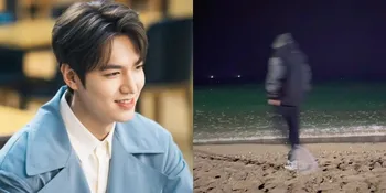 Lee Min Ho Unggah Foto Ngeblur Lagi Main di Pantai, Netizen: Begini Aja Keliatan Ganteng