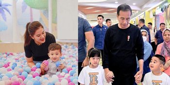 Libur Lebaran di Medan, Intip Potret Kahiyang Ayu Bersama Presiden Ajak Cucu-cucu Main di Mal