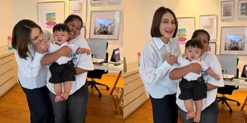 Luna Maya Bahagia Bertemu Dengan Anak Erica Carlina, Cium Tangan Mungil Baby Andrew