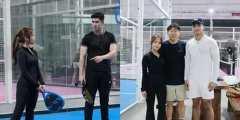 Main Padel Bareng, Verrell Bramasta Sigap Melindungi Fuji dari Bola