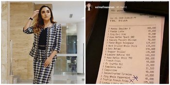 Makan Bareng Pacar Bule & Ortu, Salmafina Unggah Tagihan Makanan Yang Bikin Gagal Fokus, Jutaan Rupiah Sekali Makan!