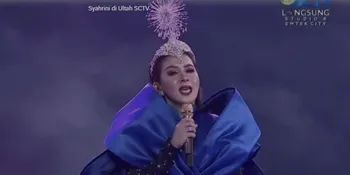 Makin Cetar! Syahrini Pakai Face Shield Berbentuk Hati dan Gaun Sepanjang 30 Meter di Malam Puncak 'HUT SCTV ke-30 3xtraOrdinary'
