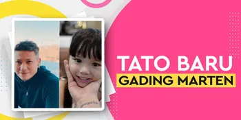 Manisnya Tato Baru Gading Marten, Bertuliskan Nama Sang Putri