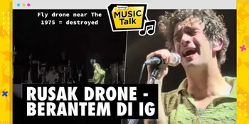 Matty Healy Sempat Rusak Drone Di Atas Panggung - Berantem Di DM Instagram