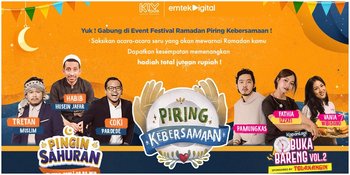 Mau Ngabuburit Sama Pamungkas & Sahur Bareng Coki-Muslim? Yuk Merapat ke Festival Piring Kebersamaan