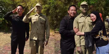 Menangis Bangga, Denny Cagur dan Shanty Bertemu Fabian yang Bersekolah Semi Militer - Peluk Anak yang Penuh Lumpur