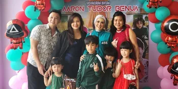 Mengintip Prosesi Syukuran Khitan Anak Rey Utami, Seru Bertema Squid Game!