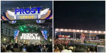 Meski Tampil Sendiri Tanpa Mahalini Di Panggung Prost Fest 2022, Rizky Febian Sukses Buat Penonton Histeris