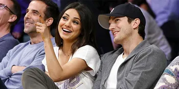 Mila Kunis - Ashton Kutcher Kencan Mesra di Lapangan Basket