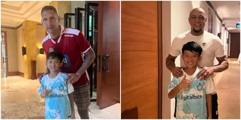 Miro Materazzi, Anak Okie Agustina Foto Bersama Legenda Sepak Bola dari Marco Materazzi hingga Roberto Carlos