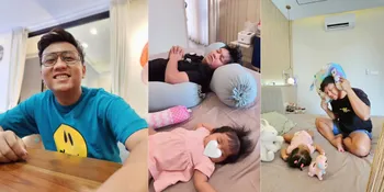 Momen Ayah Anak, Lucunya Dek Cunda Tidur Disamping Denny Caknan - Rambutnya Mirip!