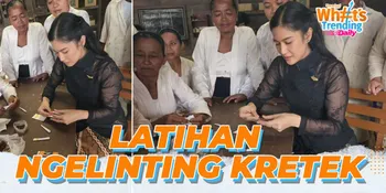 Momen Dian Sastrowardoyo Belajar Melinting Rokok di Lokasi Syuting GADIS KRETEK