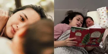 Momen Gemas Baby Agatha Menyimak Gritte Agatha saat Membacakan Buku