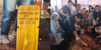 Momen Haru Pemakaman Ayah Baim Wong ada Disamping Istri