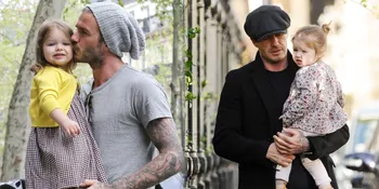 Momen Intim Harper Seven Beckham dan Sang Ayah, Bikin Gemas!