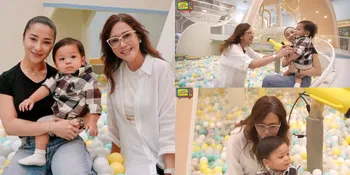 Momen Maia Estianty Main Bareng Baby Izz Anak Nikita Willy, bak Momong Cucu