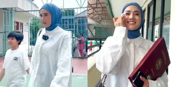 Momen Mulan Jameela Ambil Rapor Sekolah Muhammad Ali, sang Anak Sempat Menangis