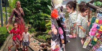 Momen Nadine Chandrawinata Belikan Mainan dari Pedagang Keliling, sang Anak sampai Bingung Pilih yang Mana
