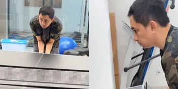 Momen Suami Ayu Dewi Sibuk Persiapkan Meja Pingpong untuk Sambut Tamu Lebaran