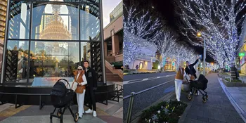 Momen Syahrini dan Reino Barack Liburan di Jepang, Wajah Princess R Masih Dirahasiakan