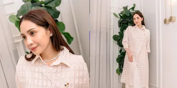 Nagita Slavina Dalam Balutan Busana Warna Nude, Tonjolkan Aura Berkelas Serta Elegan