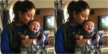 Ngintip Dari Kaca Jendela Mobil, Taimur Anak Kareena Nggemesin!