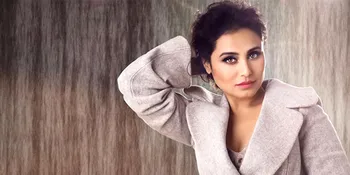 Nyaris Tanpa Make Up, Rani Mukherjee Rayakan Ganpati Bareng...