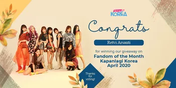 Once Indonesia Sukses Rebut Gelar Fandom of The Month Bulan April di Kapanlagi Korea, Congrats!