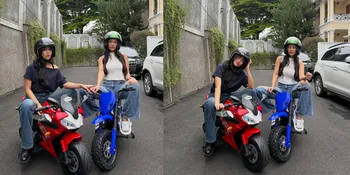 'P Info Balap', Aksi Kocak Fuji dan Erika Carlina Naik Motor Mini Bikin Gemas
