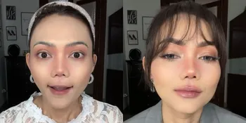 Pakai Cushion di Bawah Rp100 Ribuan, Ini Cara Rina Nose Sulap Wajahnya dengan Korean Look