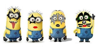 Pasukan Lucu Minion Mendadak Jadi Rocker Dengan Topeng Seram